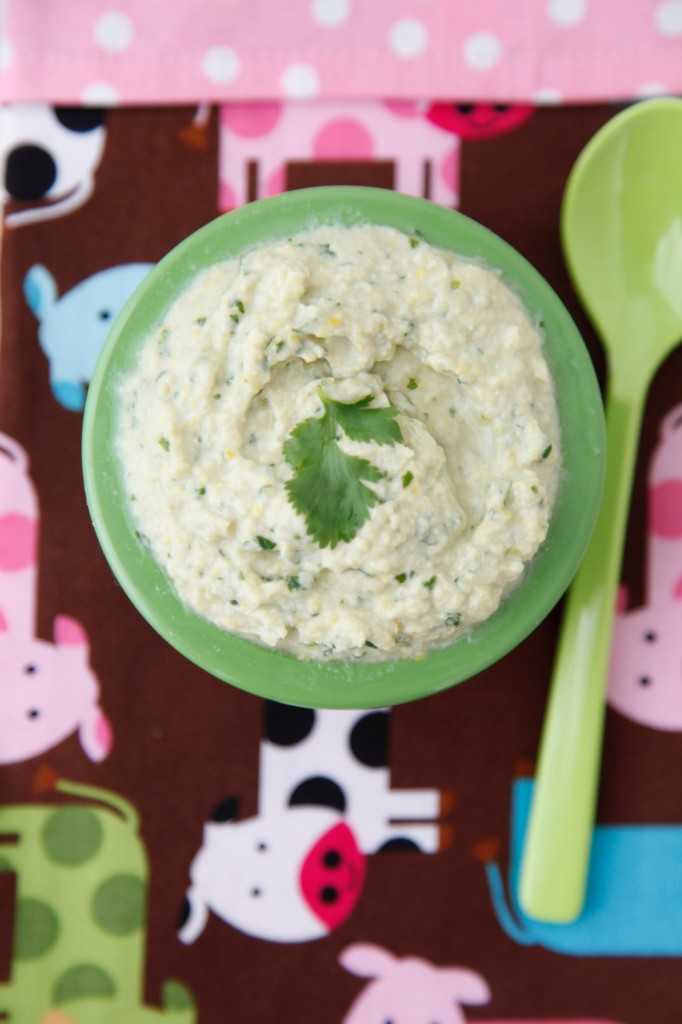 Chicken and Corn with Cilantro Baby Food from Weelicious