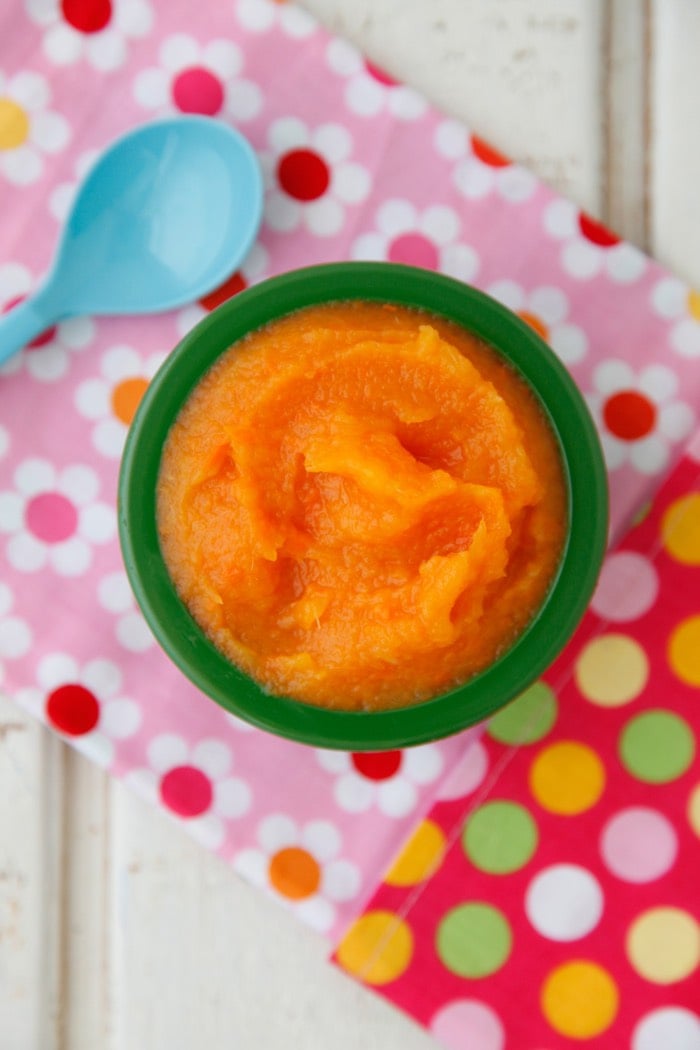 Mango Apple Carrot Puree from Weelicious