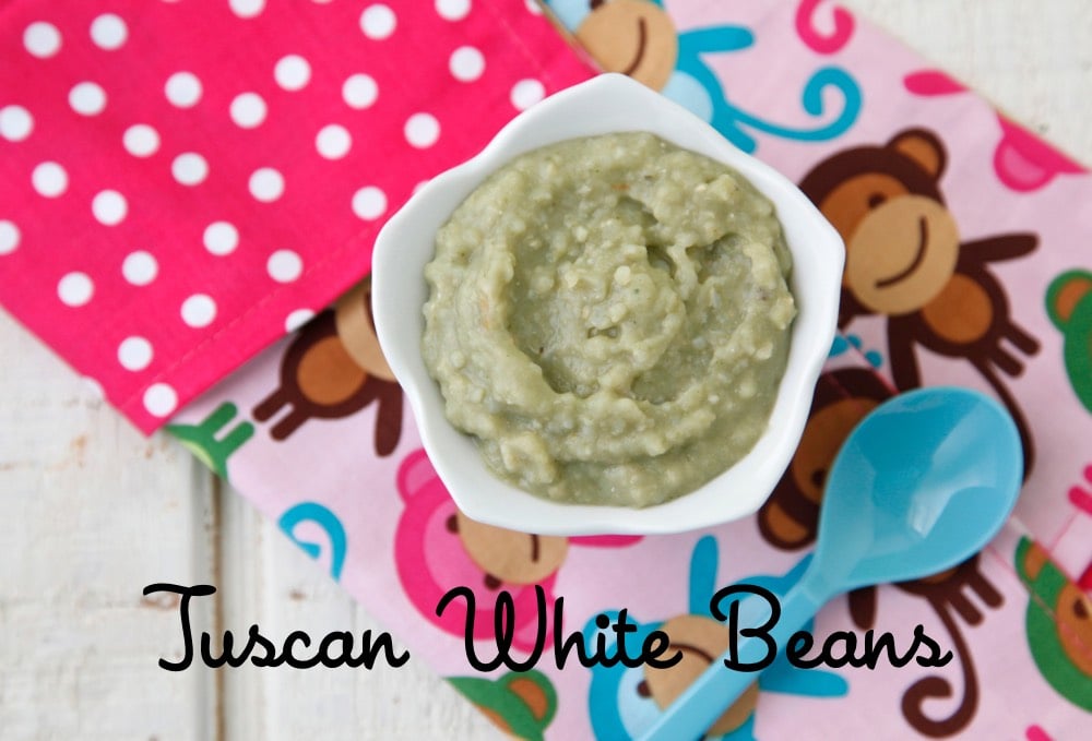 Tuscan White Beans Baby Food from Weelicious
