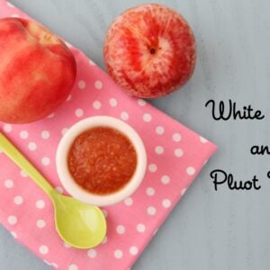White Peach and Pluot Puree