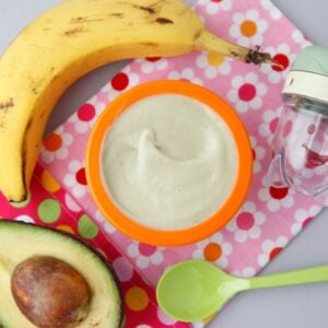 Banana Avocado Mousse Baby Food from Weelicious