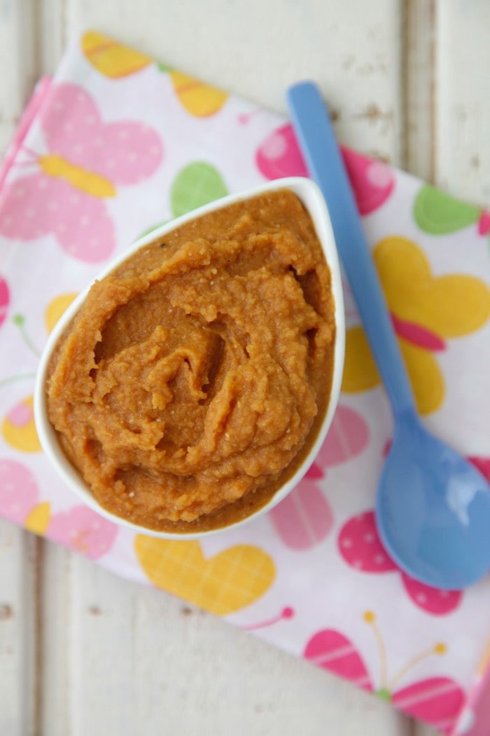 Red Lentil Puree from Weelicious