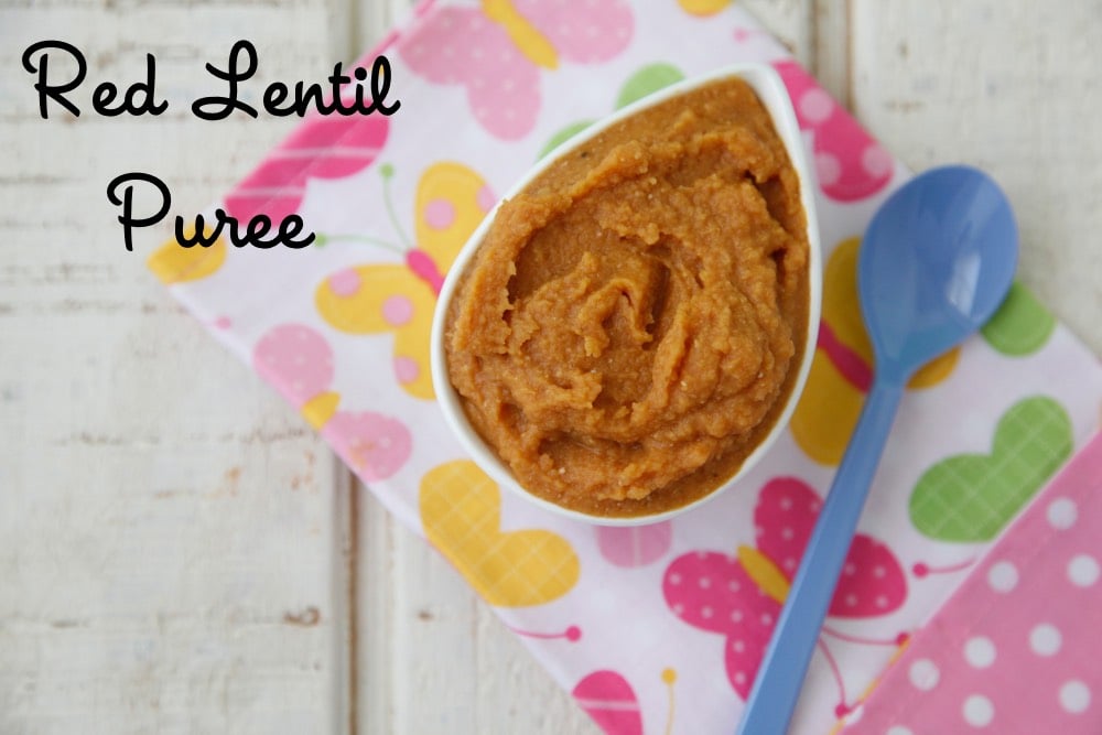 Red Lentil Puree from Weelicious