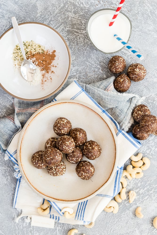 Date, Walnut, and Coconut Bourbon Balls Recipe