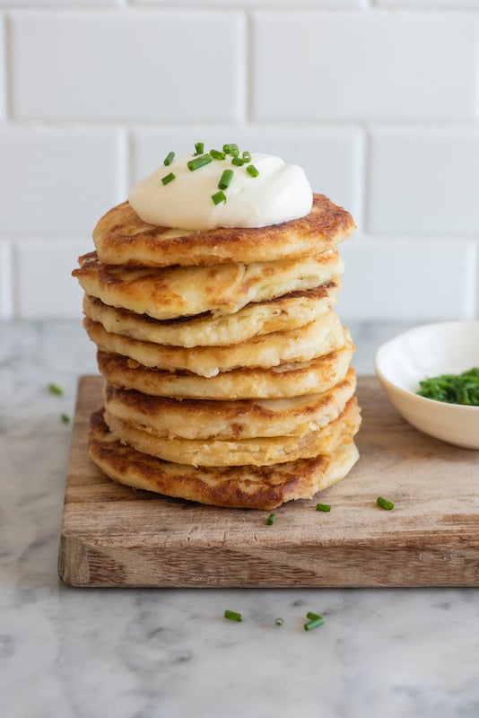 Mashed Potato Pancakes - Weelicious