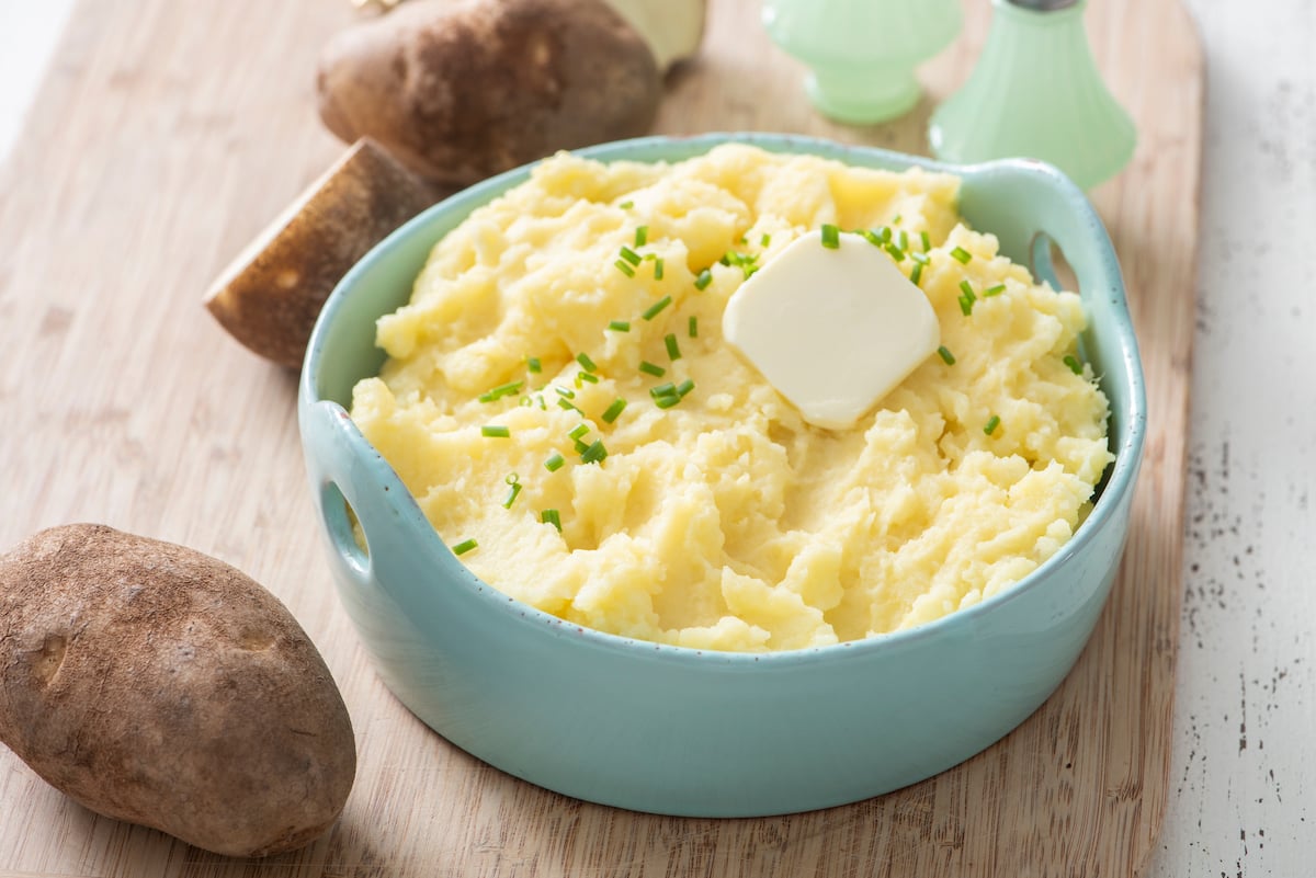 Mashed Potatoes in serving bowl