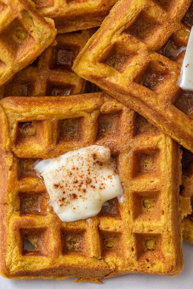 Pumpkin Waffles – Like Mother, Like Daughter