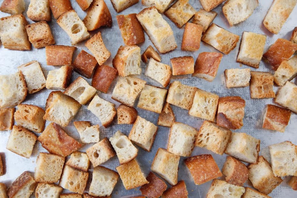 Croutons from Weelicious