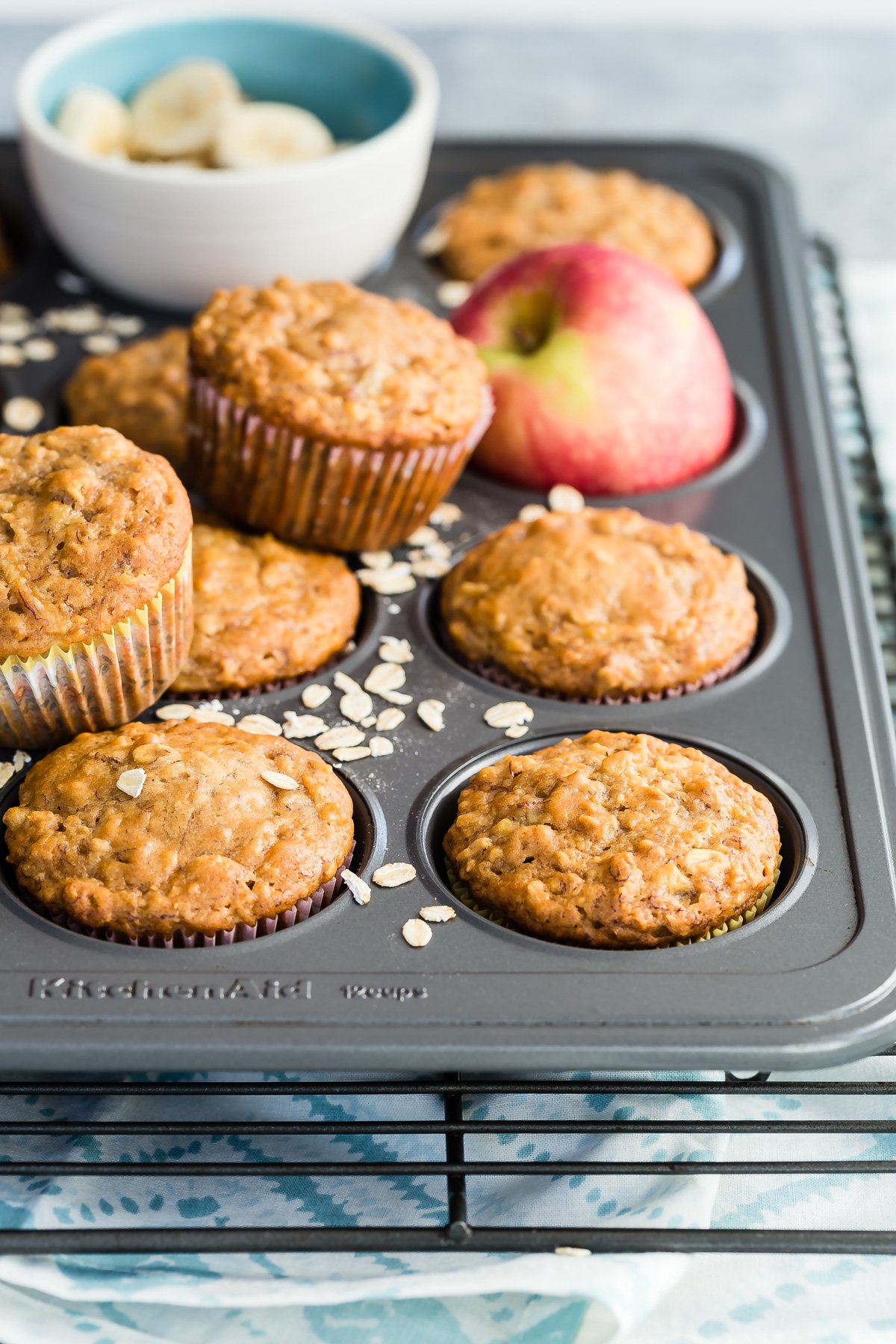 Apple Banana Muffins from Weelicious.com