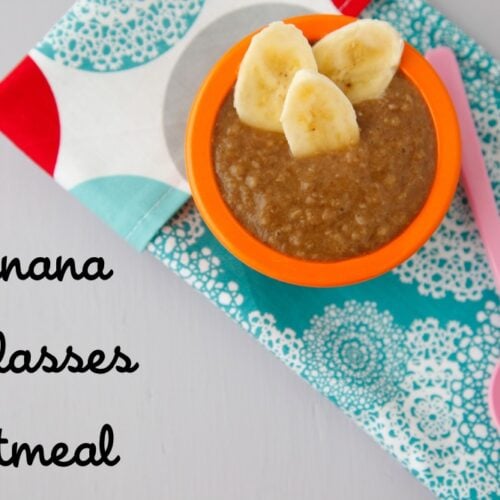 Banana Molasses Oatmeal Mash Weelicious