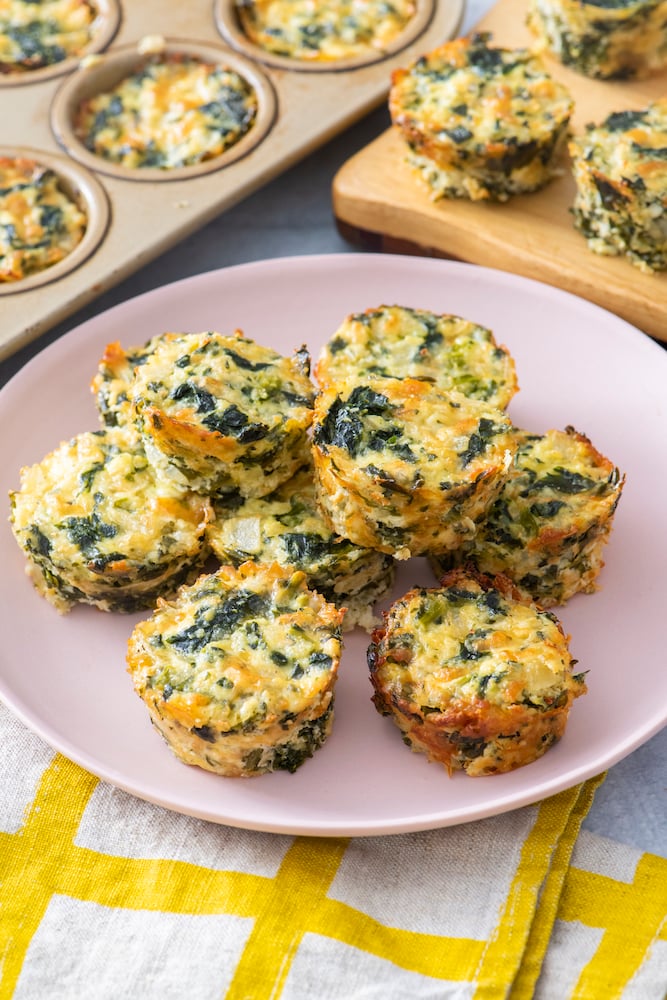 spinach and ricotta egg bites