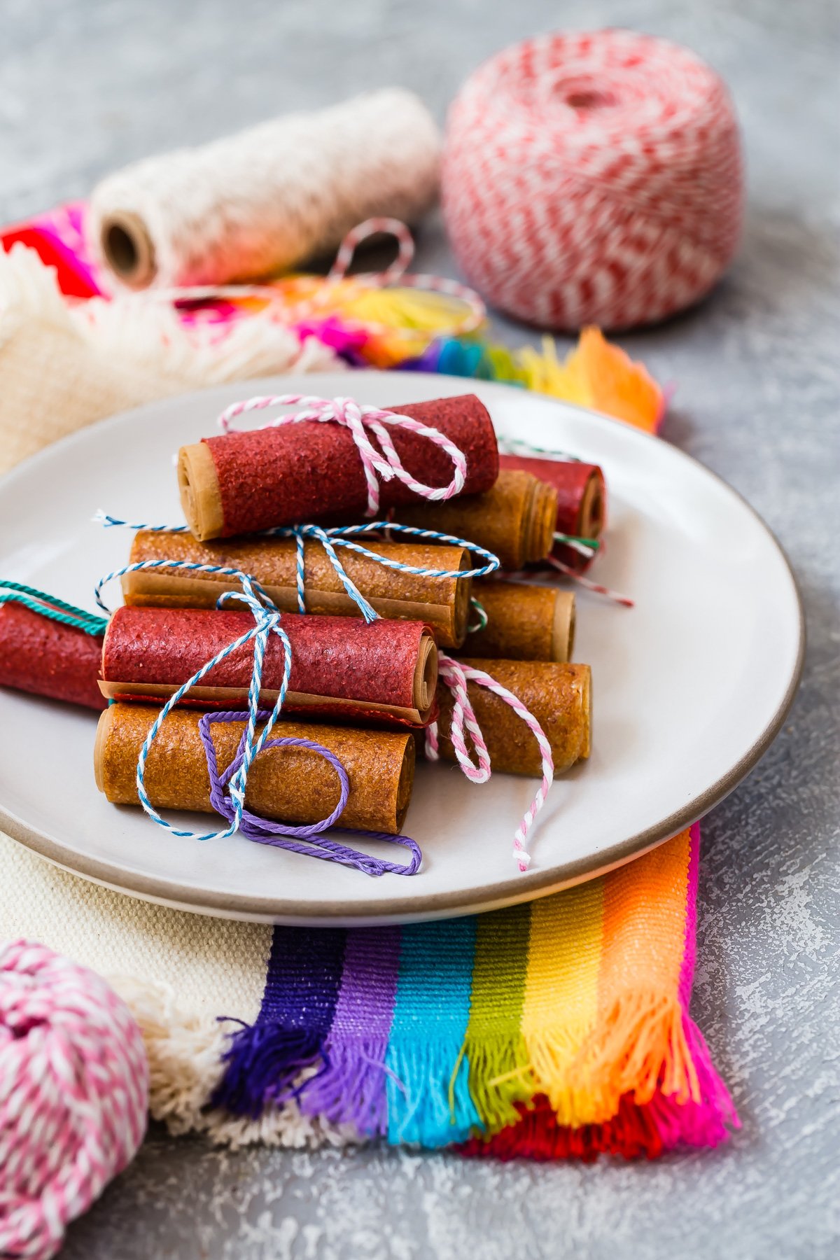 Strawberry and Peach Fruit Leather