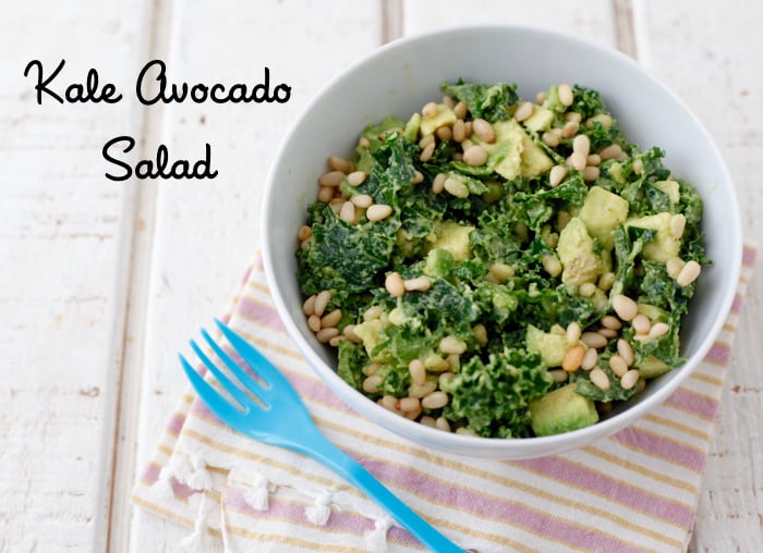 Kale Avocado Salad from weelicious.com