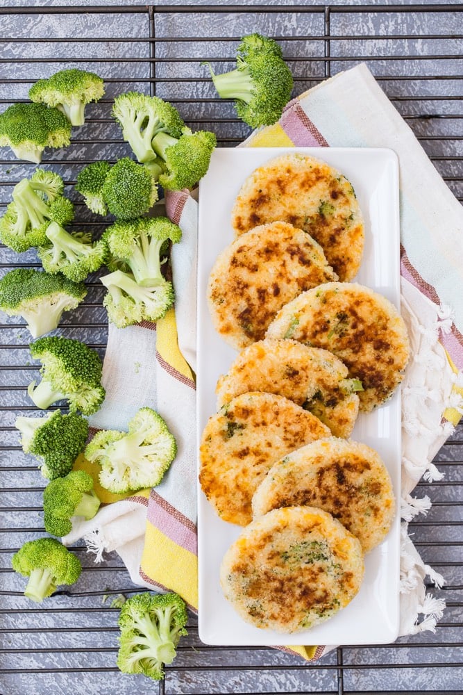 Broccoli Cheddar Patties from Weelicious.com