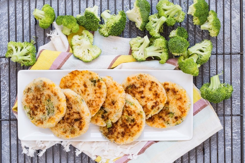 Broccoli Cheddar Patties from Weelicious.com