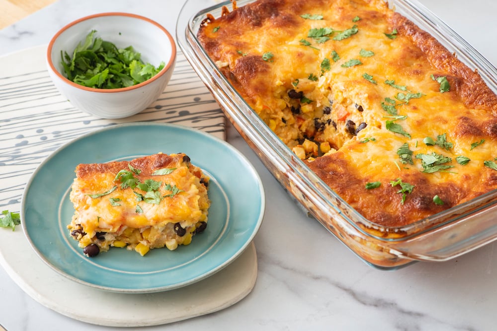 Layered Vegetable Crockpot Casserole - Happy Healthy Mama