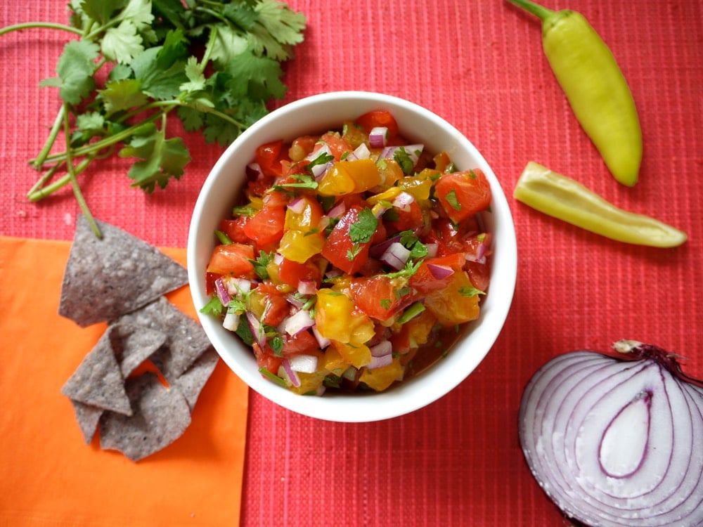 Heirloom Tomato Pico de Gallo from Weelicious