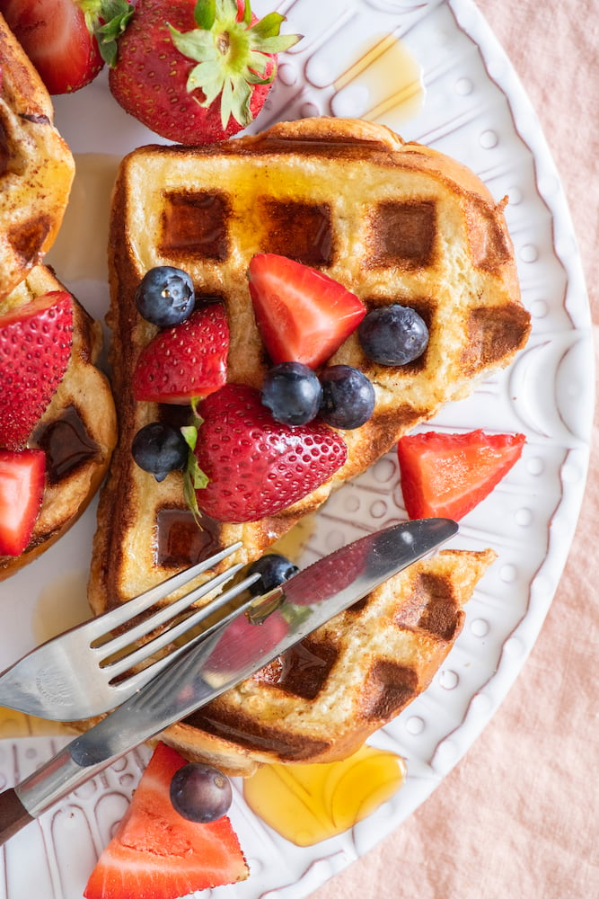 Make French Toast in the Waffle Maker! – Whisk Together