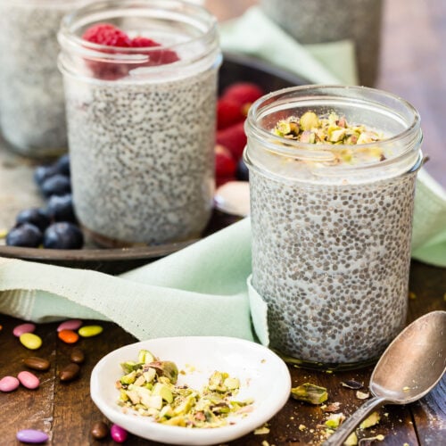 Cereal Milk Chia Pudding with Lucky Charms Crumbs. - How Sweet Eats