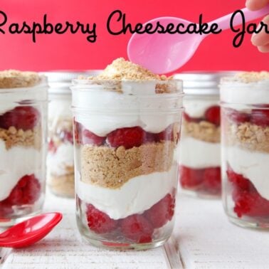 Raspberry Cheesecake Jars