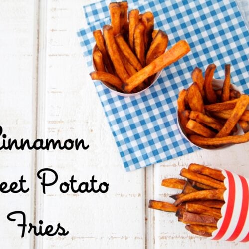 White Sweet Potato Fries (Cinnamon Cayenne!) - Champagne Tastes®