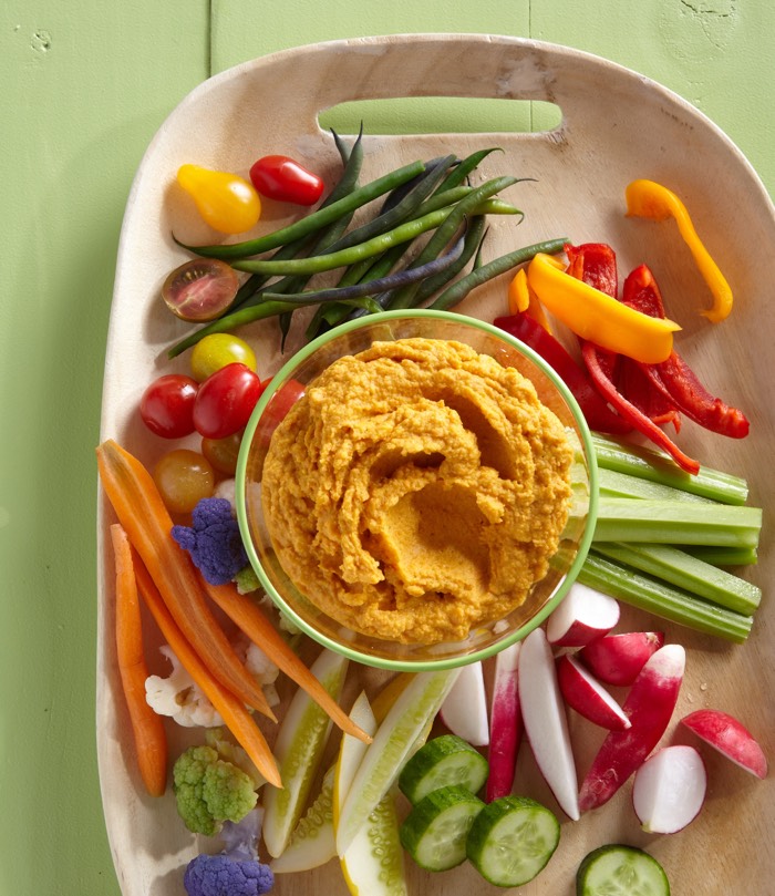 Roasted Carrot Hummus from weelicious.com