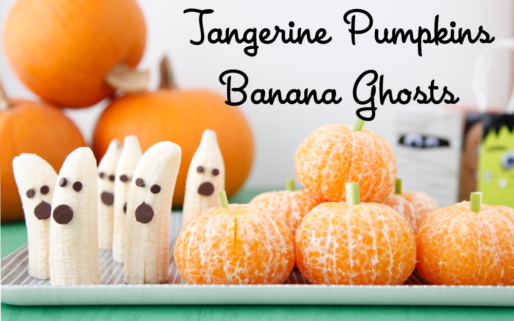 Tangerine Pumpkins and Banana Ghosts from Weelicious