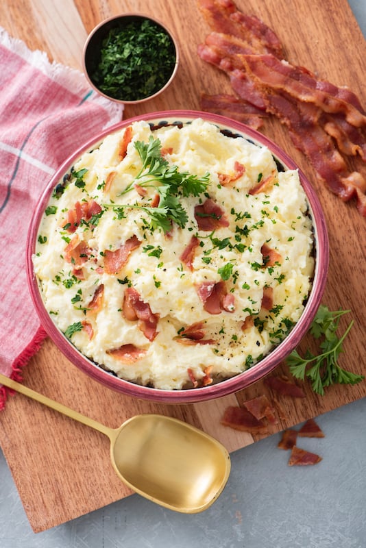 Bacon Up and Garlic Potato Smash-Ups - Bacon Up®