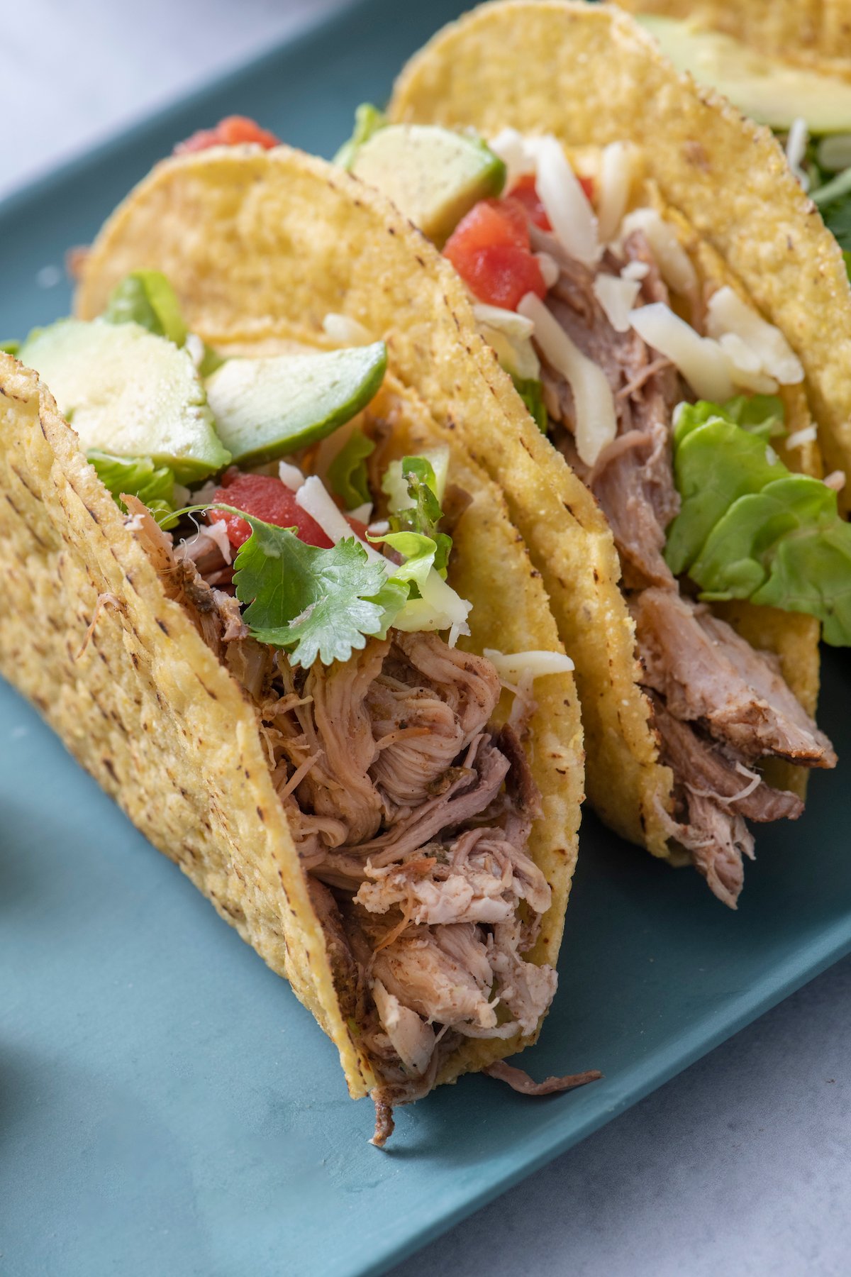 Mexican pulled pork tacos.