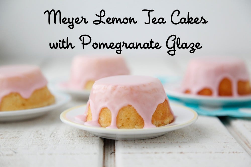 Meyer Lemon Tea Cakes with Pomegranate Glaze from Weelicious