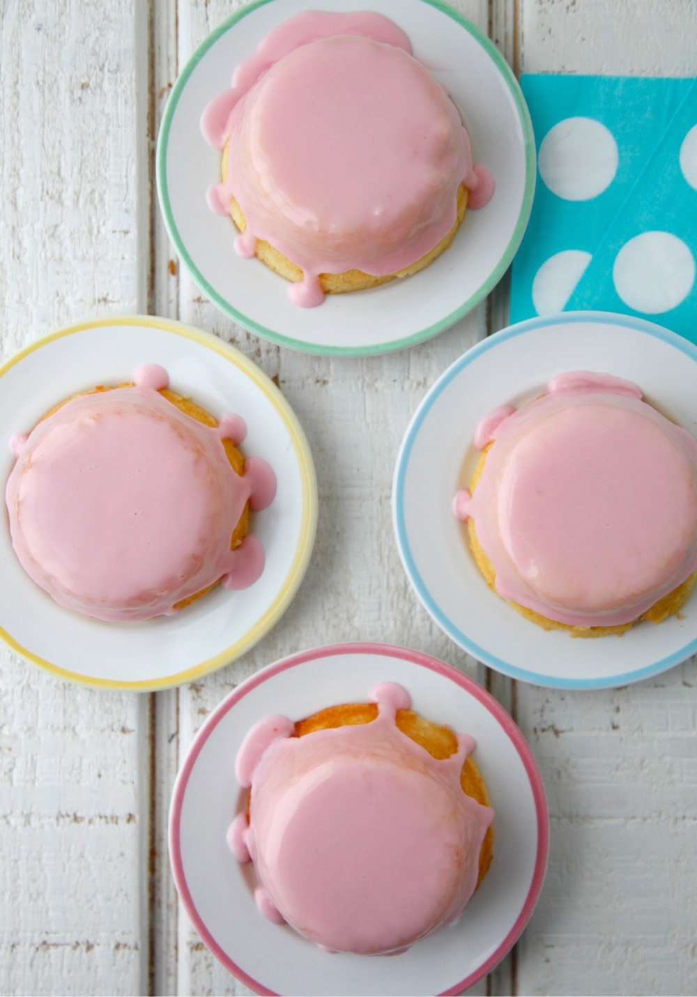 Meyer Lemon Tea Cakes with Pomegranate Glaze from Weelicious