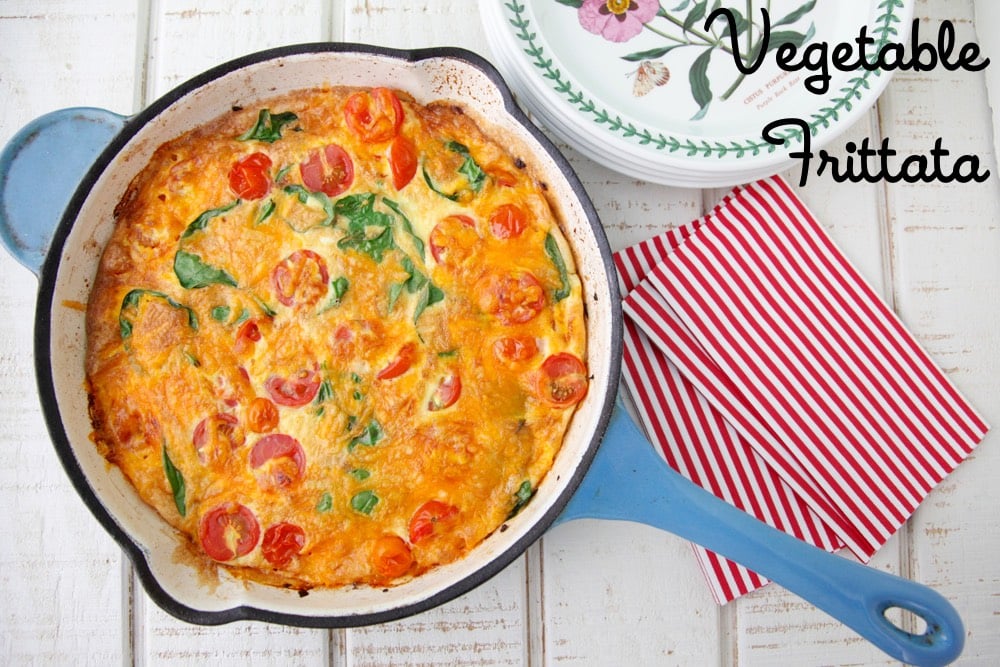 Vegetable Frittata • Healthy & Quick!