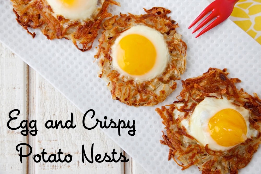 Egg and Crispy Potato Nests from Weelicious
