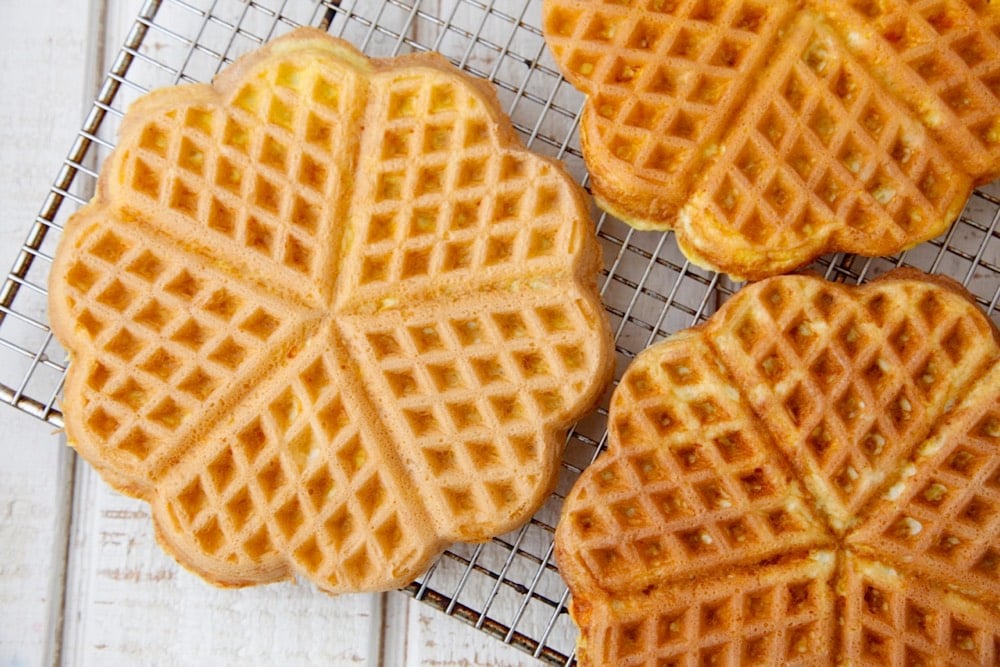 Waffle Iron Eggs from Weelicious