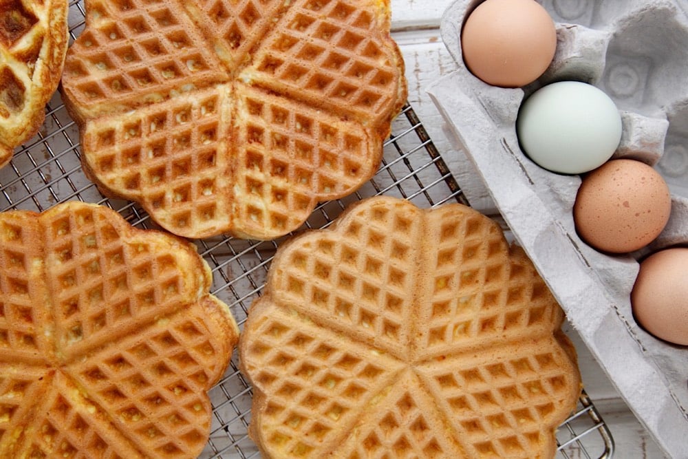 Waffle Iron Eggs from Weelicious