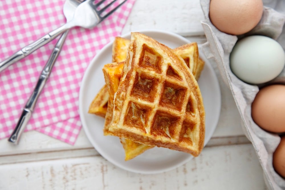 Waffle Iron Eggs - Weelicious