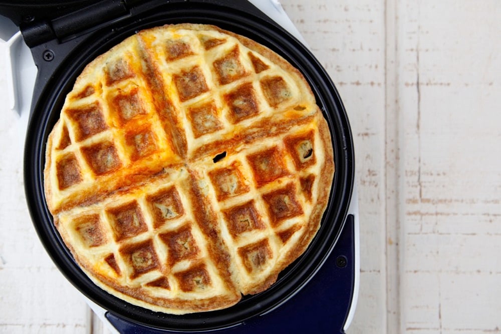 Waffle Iron Eggs from Weelicious