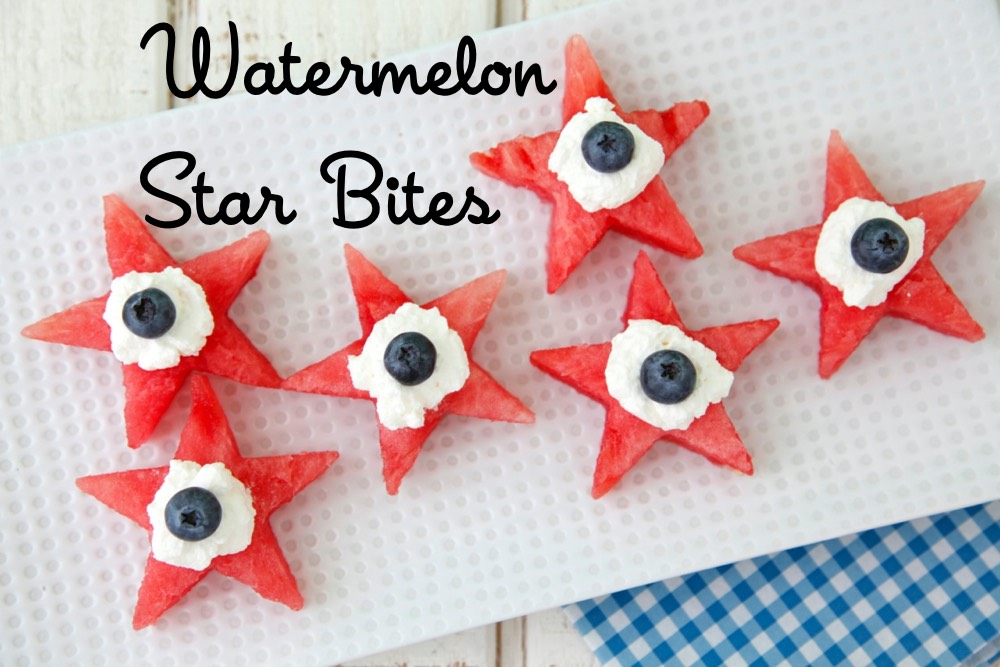 Watermelon Star Bites from Weelicious