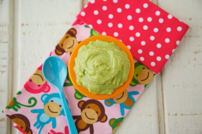 Avocado Cherimoya Mousse Baby Food from Weelicious