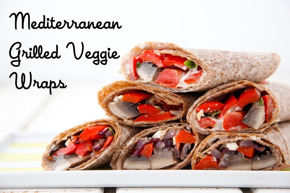 Mediterranean Grilled Veggie Wraps from Weelicious