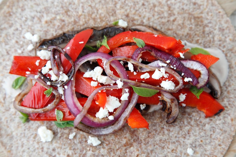 Mediterranean Grilled Veggie Wraps from Weelicious