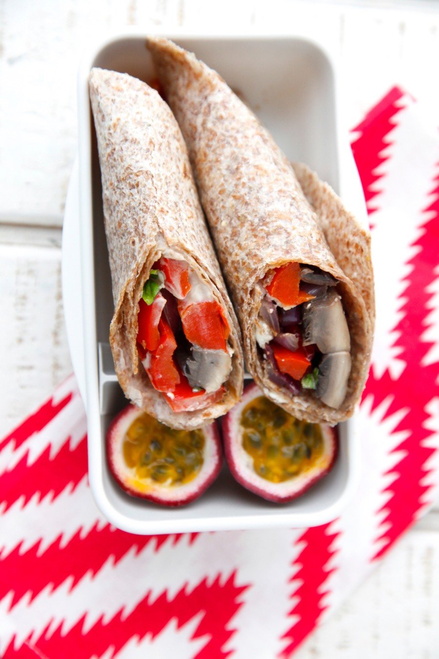 Mediterranean Grilled Veggie Wraps from Weelicious