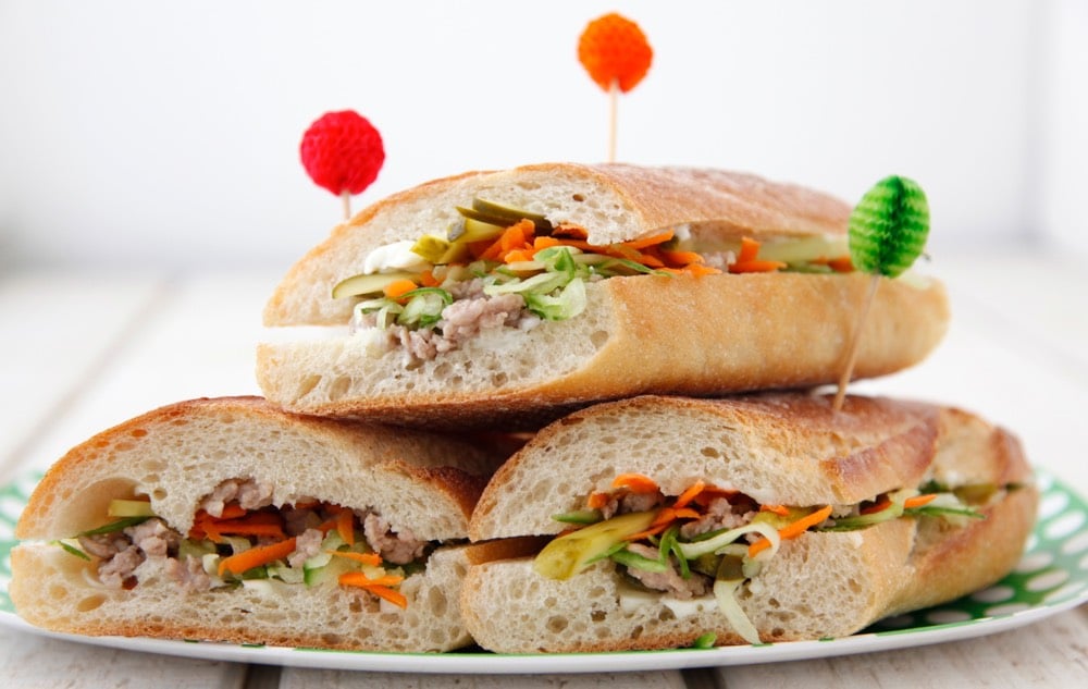 Pork Banh Mi Sammies from Weelicious