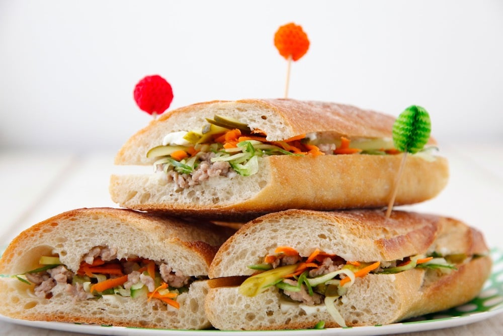 Pork Banh Mi Sammies from Weelicious