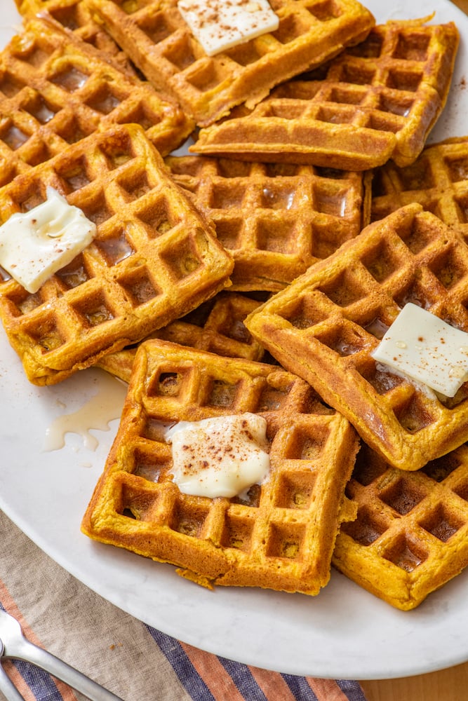 Sweet Potato Waffles for Baby + Toddler (First Finger Foods) - Baby Foode