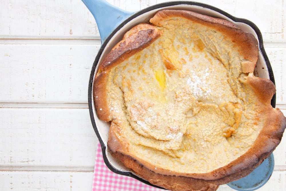 Baby Dutch babies were a kid pleaser this morning at breakfast