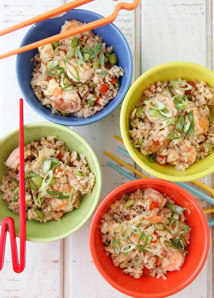 Shrimp Un-Fried Rice from Weelicious