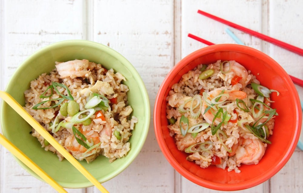 Shrimp Un-Fried Rice from Weelicious