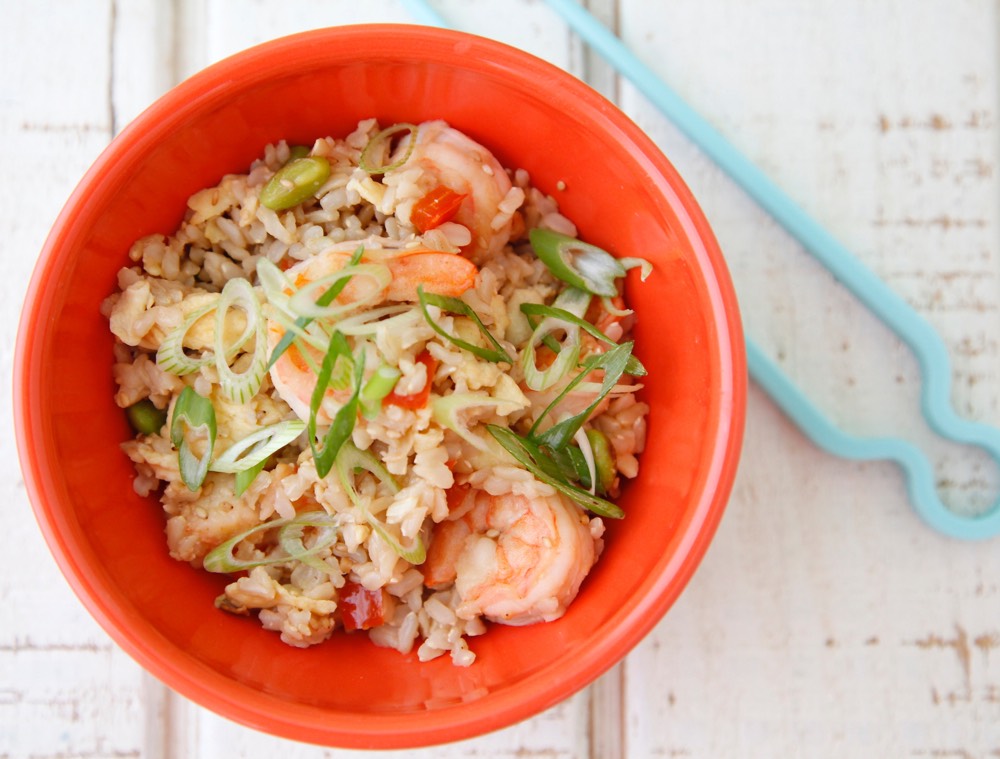 Shrimp Un-Fried Rice from Weelicious