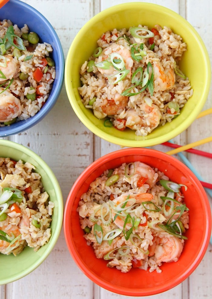 Shrimp Un-Fried Rice from Weelicious